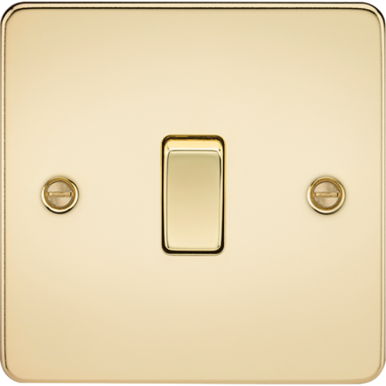 Picture of 10AX 1 Gang 2 Way Switch - Polished Brass