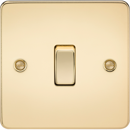 Picture of 10AX 1 Gang Intermediate Switch - Polished Brass