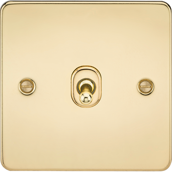 Picture of 10AX 1 Gang Intermediate Toggle Switch - Polished Brass