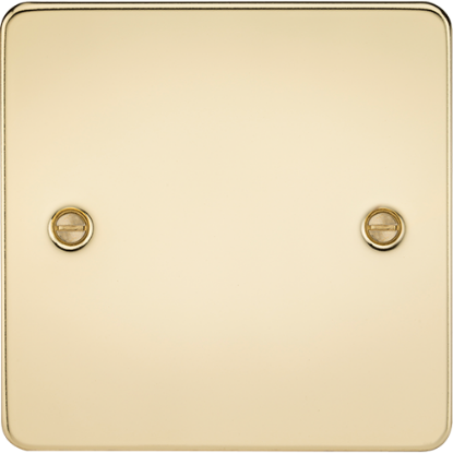 Picture of 1 Gang Blanking Plate - Polished Brass