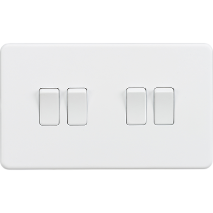 Picture of 10AX 4 Gang 2 Way Switch - Matt White