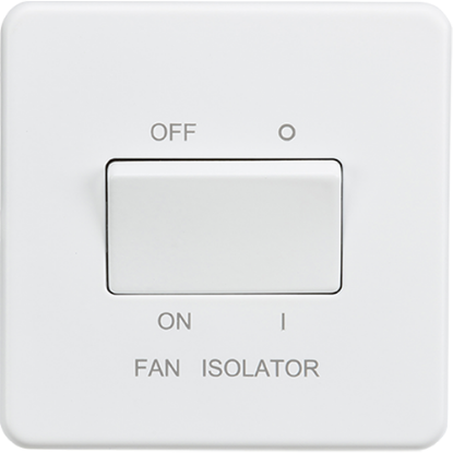 Picture of 10AX 3 Pole Fan Isolator Switch - Matt White