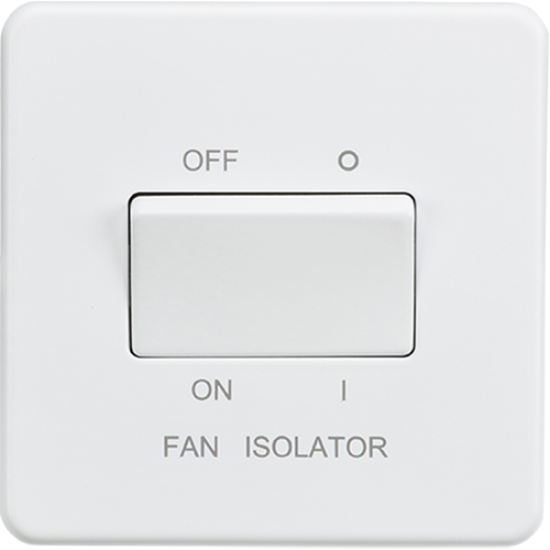 Picture of 10AX 3 Pole Fan Isolator Switch - Matt White