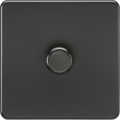 Picture of 1 Gang 2 Way 10-200W (5-150W LED) Trailing Edge Dimmer - Matt Black