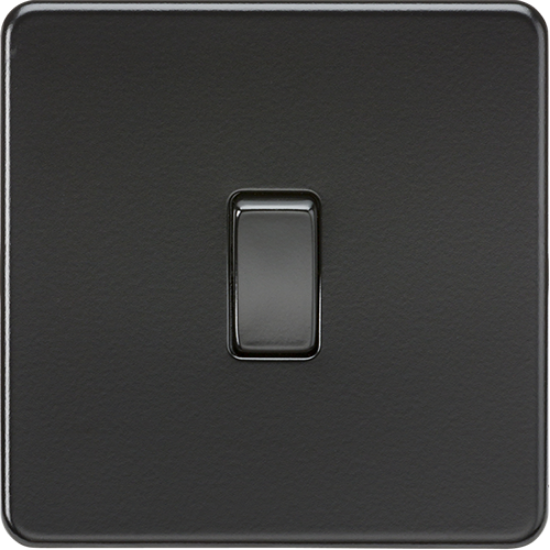 Picture of 20A 1 Gang Double Pole Switch - Matt Black