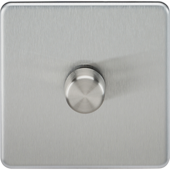 Picture of 1 Gang 2 Way 10-200W (5-150W LED) Intelligent Dimmer - Brushed Chrome