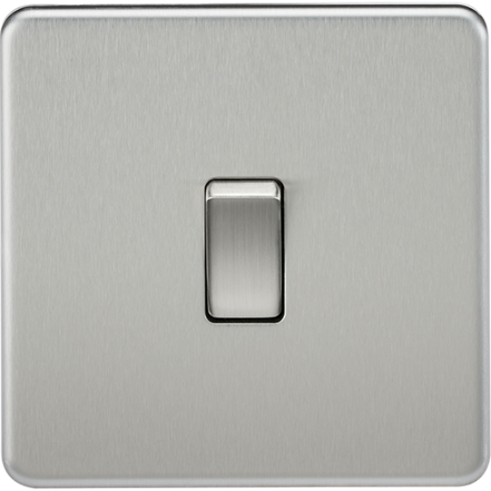 Picture of 20A 1 Gang Double Pole Switch - Brushed Chrome