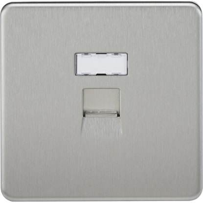 Picture of RJ45 Network Outlet - Brushed Chrome