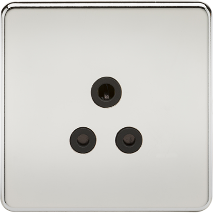 Picture of 5A Unswitched Socket - Polished Chrome with Black Insert