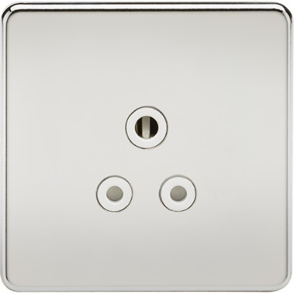 Picture of 5A Unswitched Socket - Polished Chrome with White Insert