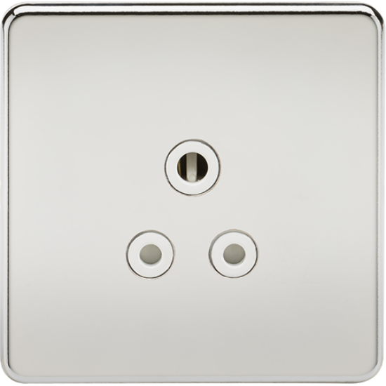 Picture of 5A Unswitched Socket - Polished Chrome with White Insert