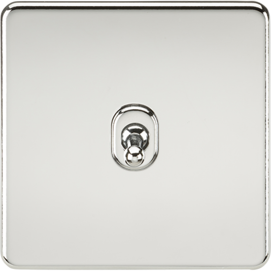 Picture of 10AX 1 Gang 2 Way Toggle Switch - Polished Chrome