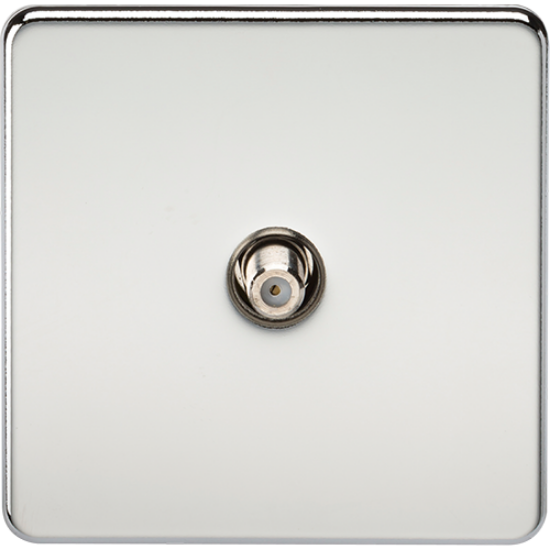 Picture of 1 Gang SAT TV Outlet (Non-Isolated) - Polished Chrome