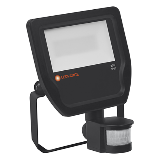 Picture of 20W LED Floodlight Black Sensor IP65