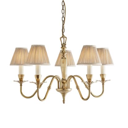 Picture of Asquith 5lt pendant & beige shades