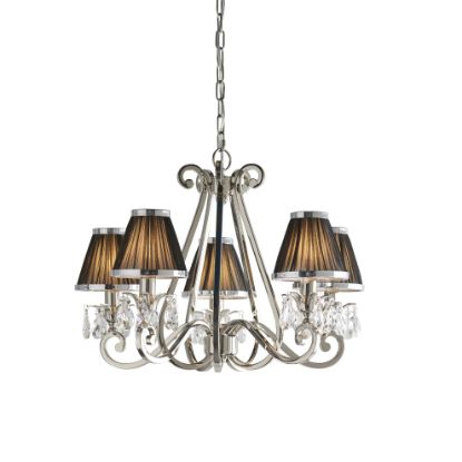 Picture of Oksana nickel 5lt pendant & black shades