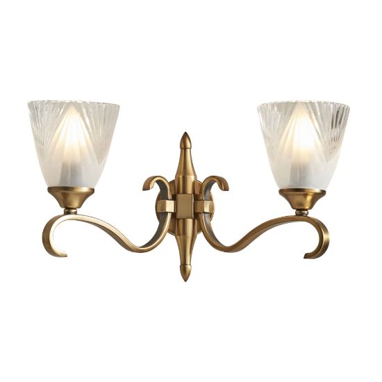 Picture of Columbia brass Twin wall & deco glass