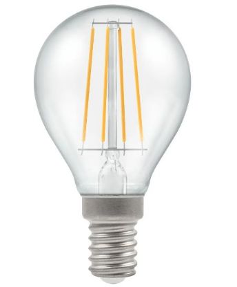 Picture of 5W-40W Dimmable LED Round Filament Clear 2700K SES E14