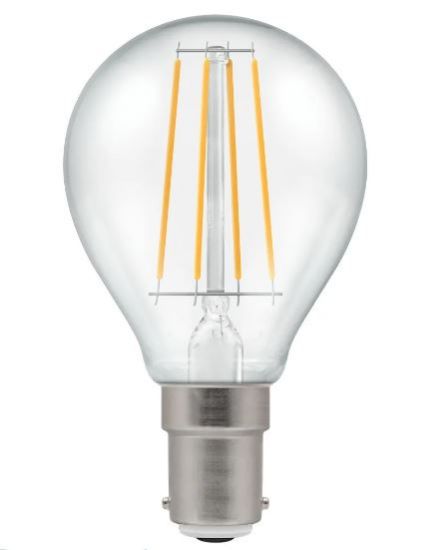 Picture of 5W-40W Dimmable LED Round Filament Clear 2700K B15d