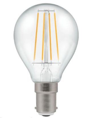 Picture of LED Round Filament Clear • Dimmable • 5W • 2700K • SBC-B15d