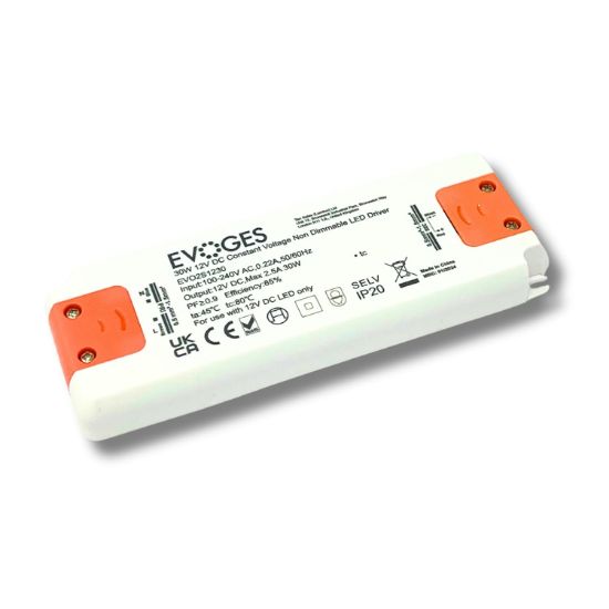 Picture of 30W 12V DC Constant Voltage Non-Dimmable LED Driver 