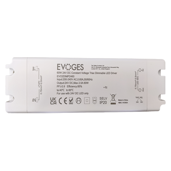 Picture of 60W 24V DC Constant Voltage Triac Dimmer LED Driver 