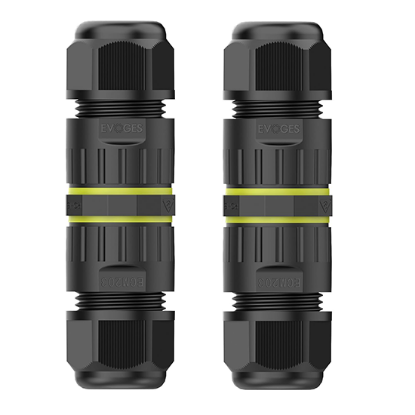 Picture of IP68 400V 24A Waterproof Outdoor Inline Cable Connector M20 - Pack of 2