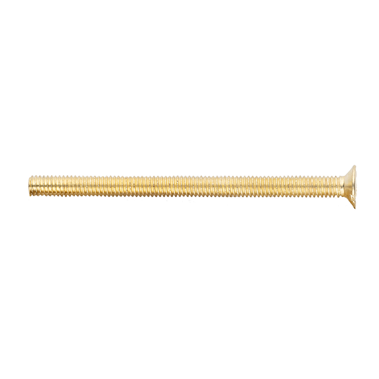 Picture of Pack of 20 - M3.5 x 50mm Long Flat-Head Countersunk Electrical Fixing Screws - Brass 