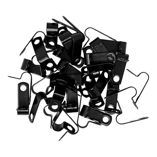 Picture of 7+mm Black Pyro Soft Skin LSF Low Smoke & Fumes Cable Clips - Pack of 50 