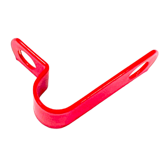 Picture of 7+mm Red Pyro Soft Skin LSF Low Smoke & Fumes Cable Clips - Pack of 50 