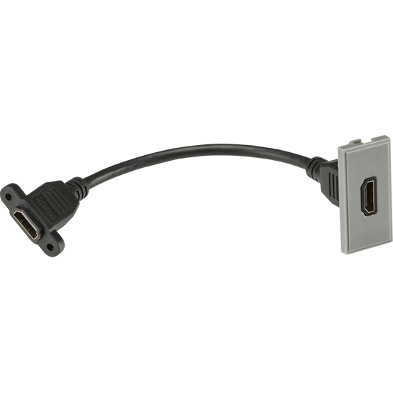 Picture of HDMI outlet module 25 x 50mm - Grey