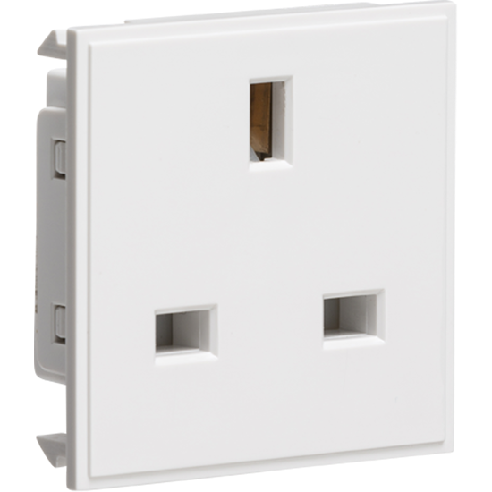 Picture of 13A 1G Unswitched Socket Module 50 x 50mm - White