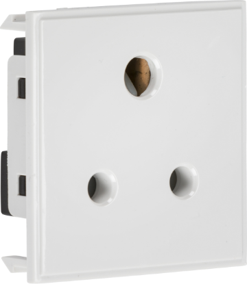 Picture of 5A Unswitched Round Socket Module 50 x 50mm - White