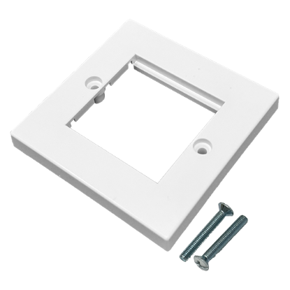 Picture of 2 Module Euro Plate 85x85mm - White 