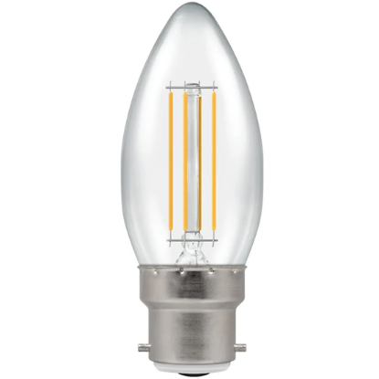 Picture of 5W-40W Dimmable LED Candle Filament Clear B22d