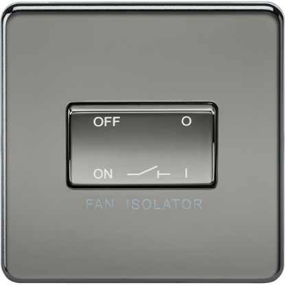 Picture of 10A Fan Isolator Switch - Black Nickel 