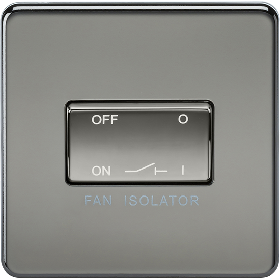 Picture of 10A Fan Isolator Switch - Black Nickel 