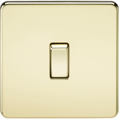 Picture of 10AX 1 Gang 2-Way Switch - Polished Brass