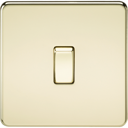 Picture of 10AX 1 Gang Intermediate Switch - Polished Brass