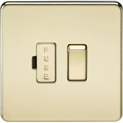 Picture of 13A Switched Fused Spur Unit - Polished Brass