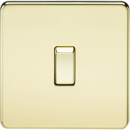 Picture of 20A 1 Gang Double Pole Switch - Polished Brass 