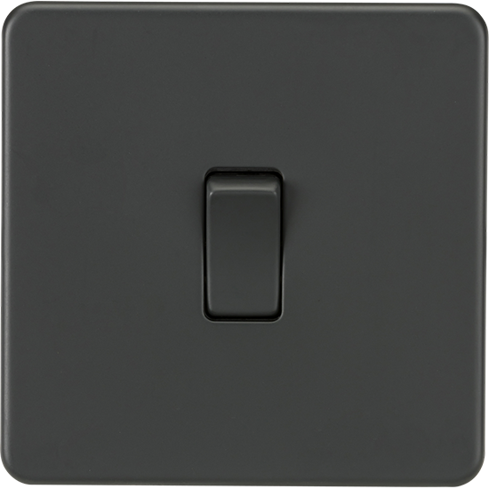 Picture of 10AX 1 Gang 2-Way Switch - Anthracite 