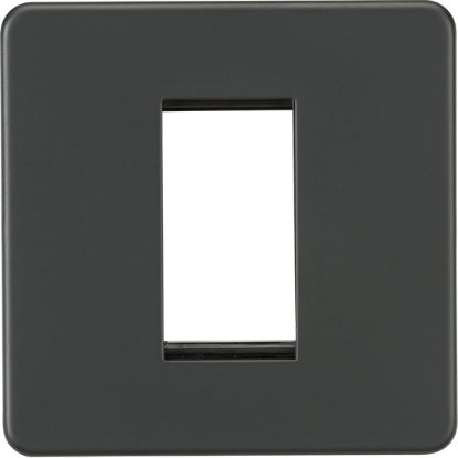 Picture of 1 Gang Modular Faceplate - Anthracite