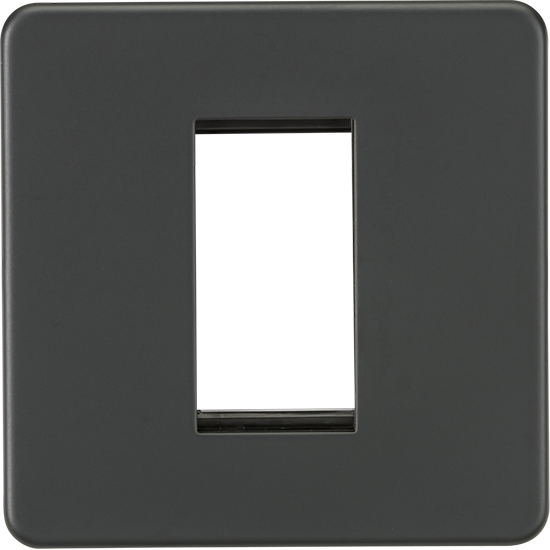 Picture of 1 Gang Modular Faceplate - Anthracite