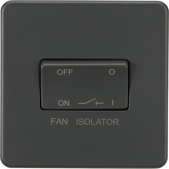 Picture of 10A Fan Isolator Switch - Anthracite