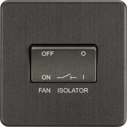 Picture of 10A Fan Isolator Switch - Smoked Bronze