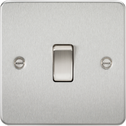 Picture of 20A 1 Gang Double Pole Switch - Brushed Chrome