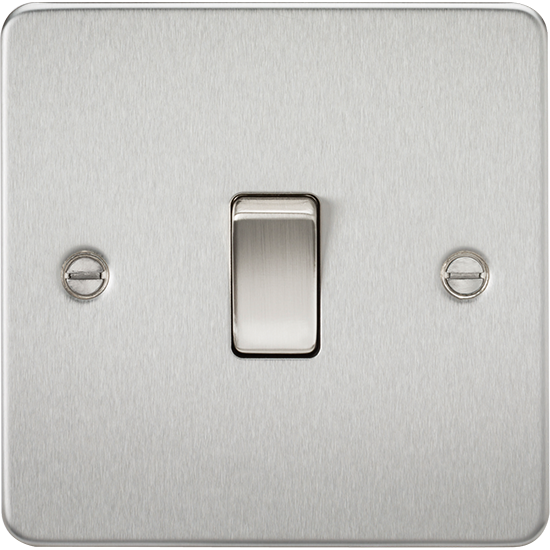 Picture of 20A 1 Gang Double Pole Switch - Brushed Chrome