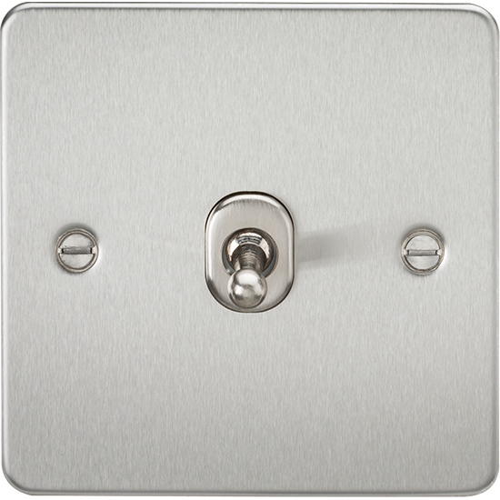 Picture of 10AX 1 Gang 2-Way Toggle Switch - Brushed Chrome