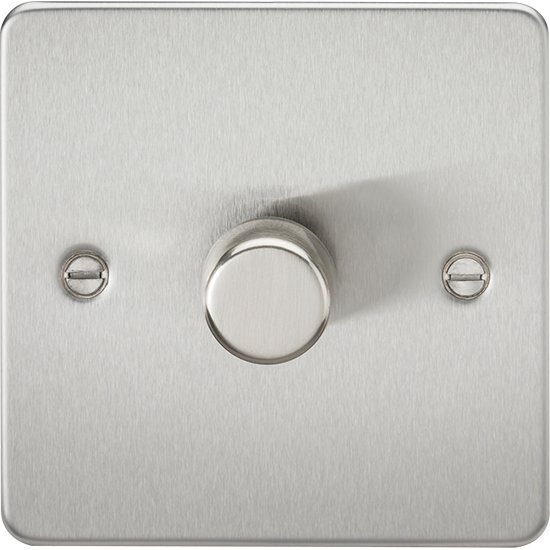 Picture of 1 Gang 2-Way 10-200W (5-150W LED) Intelligent dimmer - Brushed Chrome